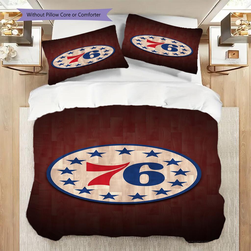 Philadelphia ers Basketball Spirit Bedding(1 * duvet cover + 2 * pillowcase, without core)Christmas birthday gift Duvet cover and pillowcase