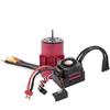 SURPASS HOBBY 3660 2600KV Brushless Motor with Heat Sink and 60A ESC with BEC Waterproof for 1/10