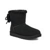 UGG Классические мини-сапоги с двойным бантом, теплые, удобные, повседневные, короткие, женские, черные 1127130-BLK