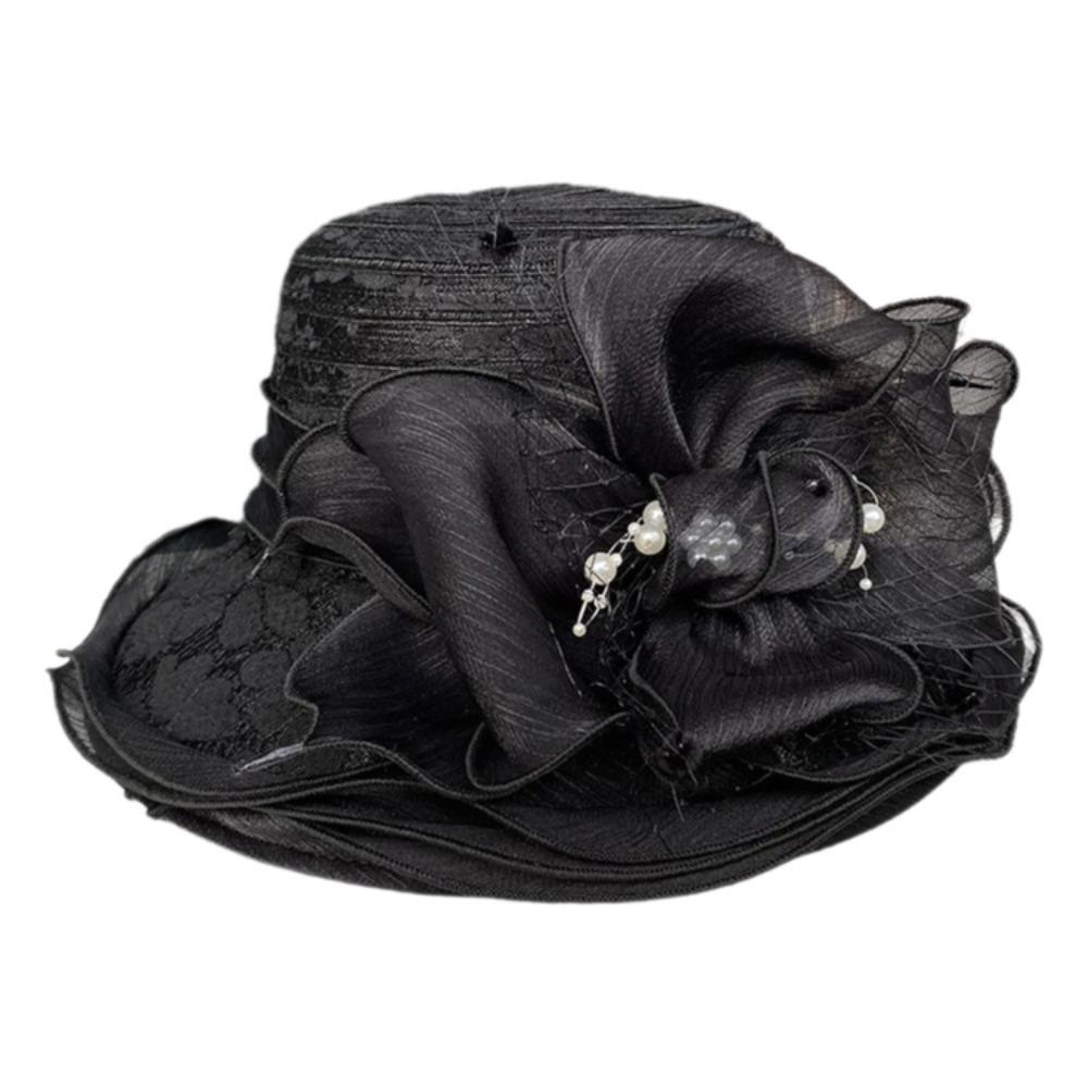 Breathable Sun Cap Wide Brim Millinery Church Hat Fashion Accessory Bucket Hats Outdoor Travel