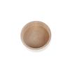 Round Wooden Wedding Ring Jewelry Trinket Box Wood Storage Container Case