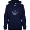Adidas Originals Flock Hoody Logo Design Fashion Comfortable Sweatshirt Men Hoodies Blue DU8206