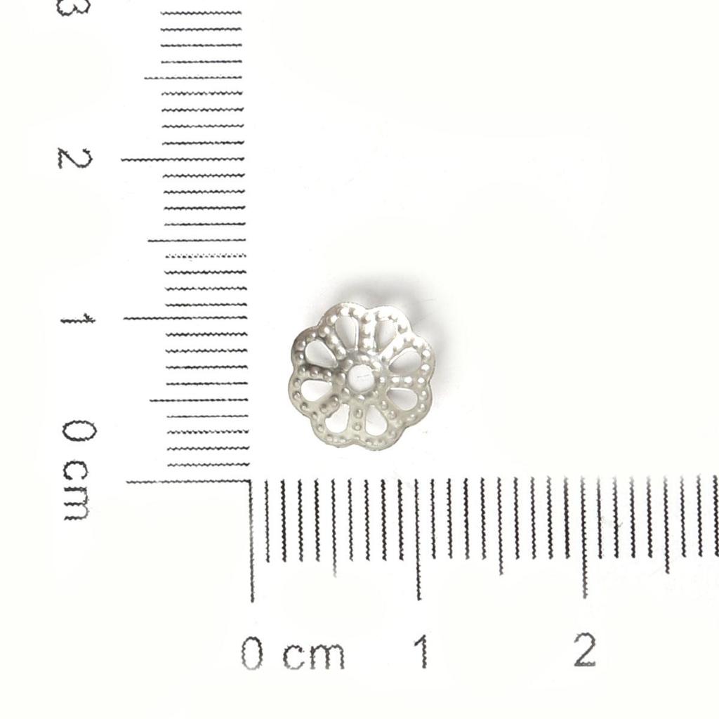 Mix Color Metal Flower Petal End Spacer Hallow Beads Caps Charms Bead Cups For Jewelry Necklace Making Supplie