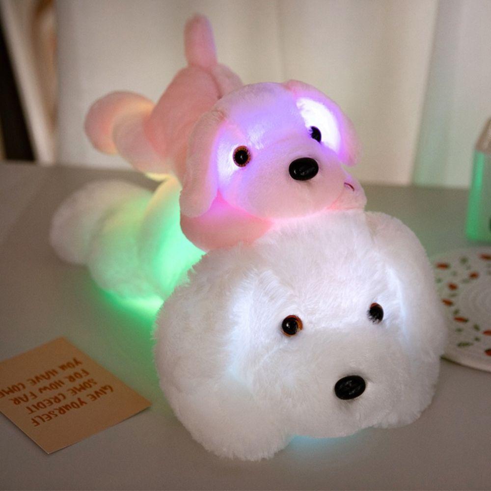 LED Glowing Plush Toy Soft Plush Fabric Light Up Toy Luminescent Doll Daily Companion