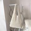 Knitted Handbags Beach Bags Lightweight Students Shoulder Casual Tote Female Style Shopping Woven Bags For Women Girls CLE