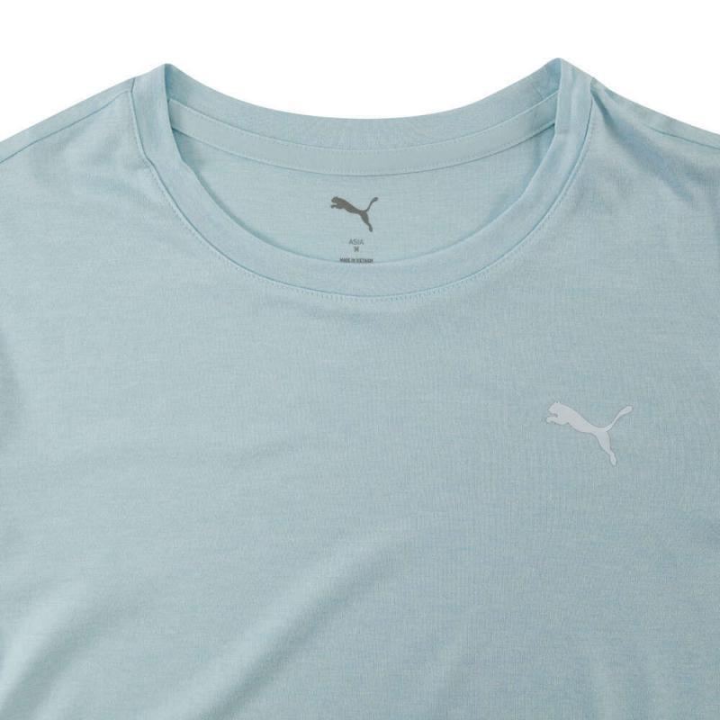 Puma Спортивная повседневная футболка с круглым вырезом и коротким рукавом, женский топ 527331-98