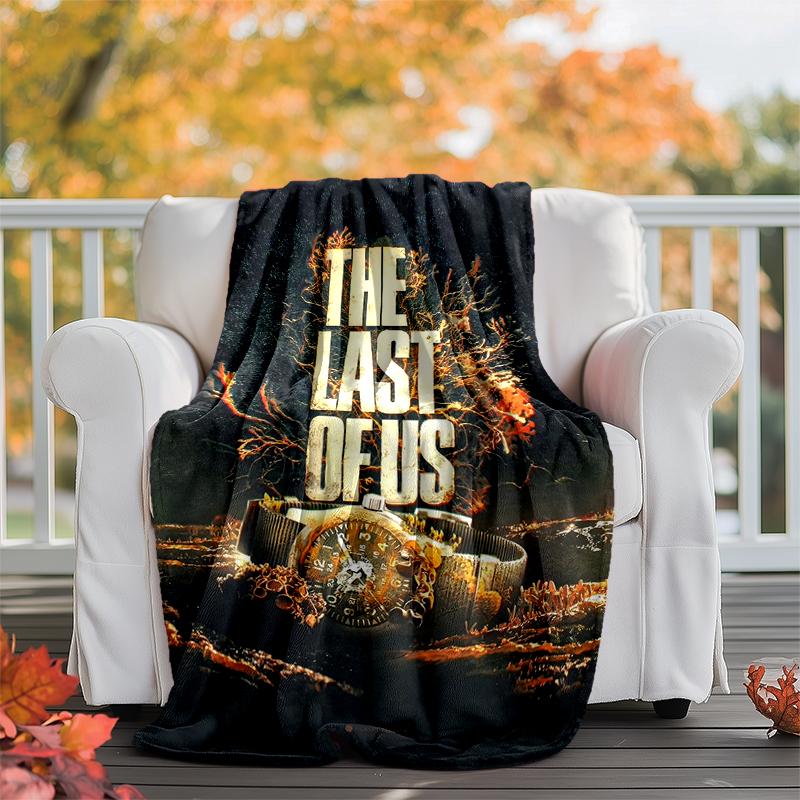 The Lost Of Us Flannel Blanket Soft Warm All-Season Throw, Design for Camping, Car Travel, Hiking Sofa, Bed, Office Perfect Gift for Parties