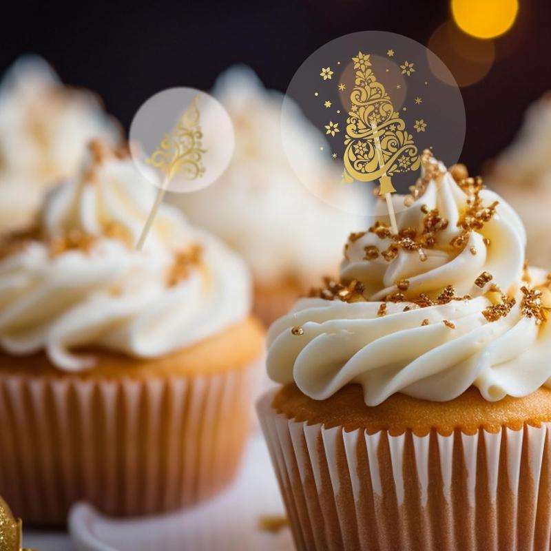 500 шт. 1 дюйм/2,5 см Прозрачные наклейки Счастливого Рождества Подарки Открытки Бирка Самоклеящиеся пломбы Этикетка Наклейки для скрапбукинга