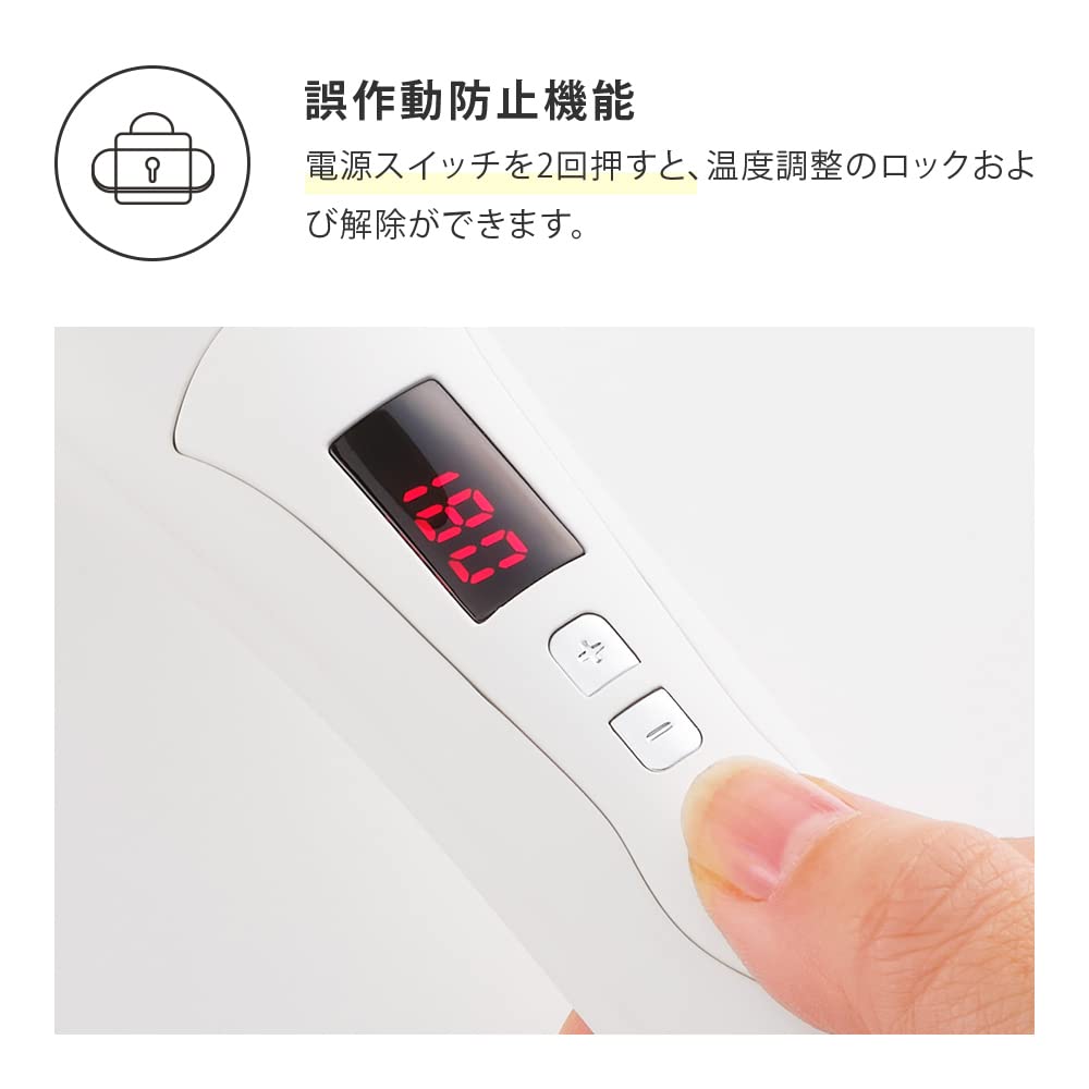 SALONIA 2WAY Прямые щипцы для завивки волос 32 мм Chirin Blue SL-002ACL