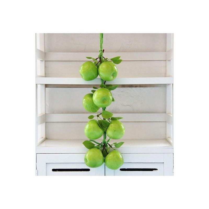 Fruit And Vegetable Decorative String Set For Restaurant Wall Decor With Colorful Artificial Veggies And Fruits