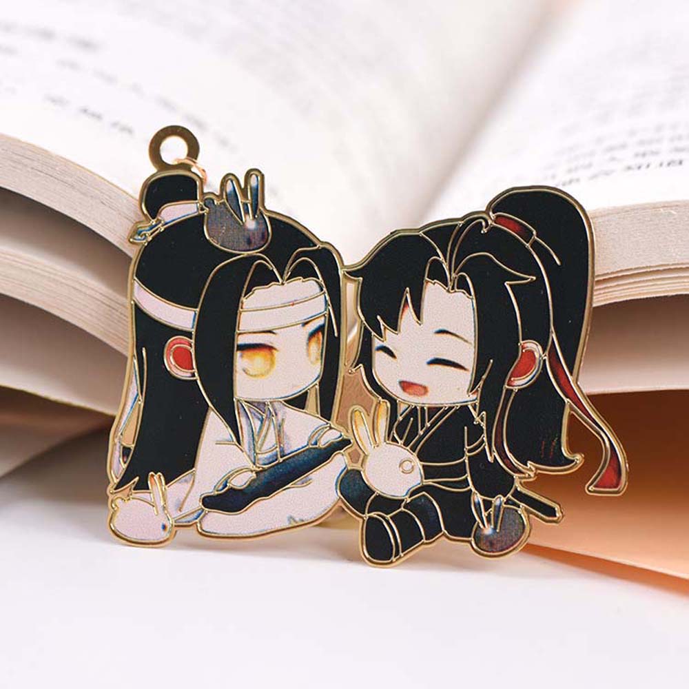 Подарочные металлические школьные принадлежности Wei Wuxian Lan Wangji, канцелярские принадлежности Mo Dao Zu Shi, маркеры для книг, закладки