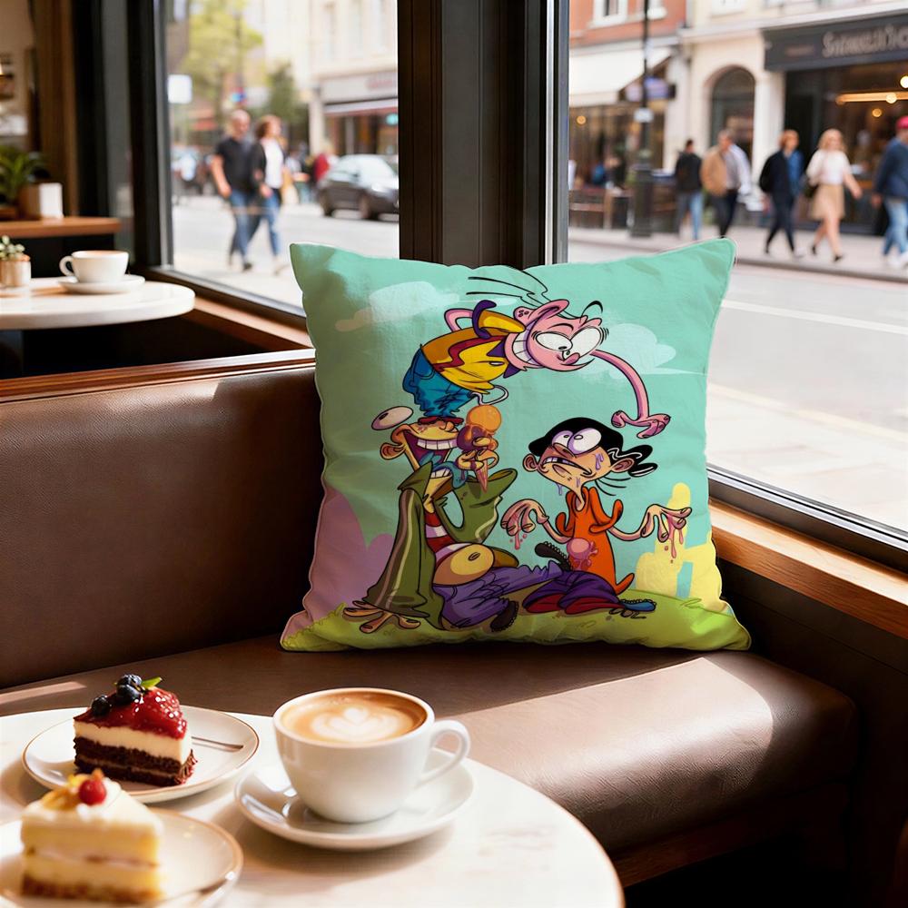 Cartoon Ed Edd N Eddy Cushion Cover Decorative Cushions Covers Cover Sofa x Pillow Piece x x Pillowcase