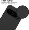 Матовый силиконовый ультратонкий мягкий чехол для Google Pixel 10 9 Pro Xl 8 8A 6 6A 7A 7 Pro Сплошной черный матовый ударопрочный задний чехол