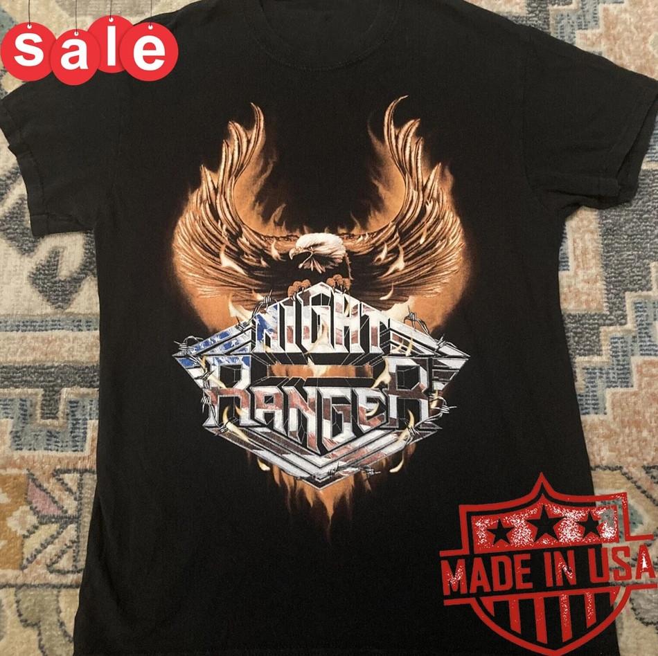Рок-группа Night Ranger Металл Рок Хлопок Унисекс Футболка EG443