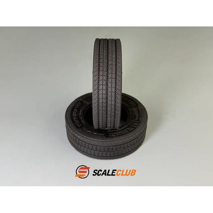 SCALECLUB 1/14 Tamiya Tractor Truck European Truck Style Tires with Mudguards