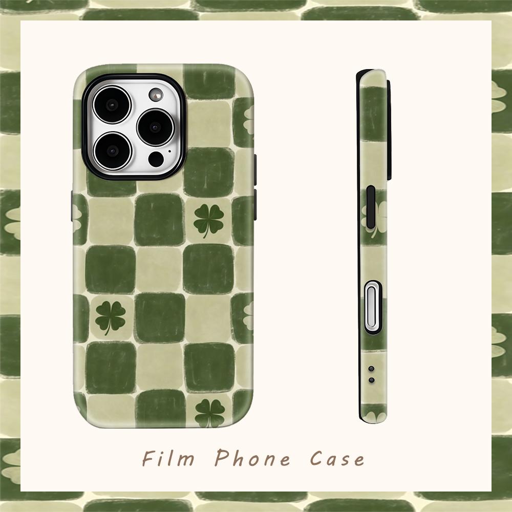 CloverFor Магнитный чехол для телефона для iPhone 17 16 15 14 13 Pro Max Plus Однослойный Двухслойный Прочный чехол