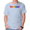 Unisex Crew Neck T-Shirt Rainbow Frogs Graphic Short Sleeve Casual Tee