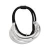 Metal Ponytail Holder Hair Cuff Punk Golden Silver Color Alloy Half Circle Elastic Hair Tie Metal Ring Hair Band Wrap Women Girls Hair Accessories