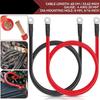 Набор кабелей для инвертора RV4 AWG 4, положительный и отрицательный, из чистой меди, для аккумулятора