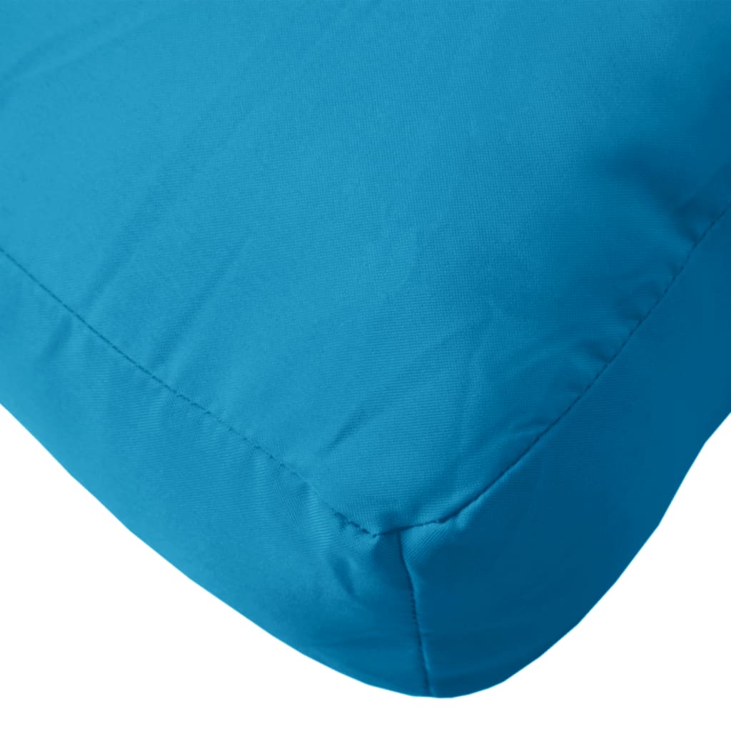 Pallet Cushion Light Blue 60 x 40 x 12 cm Fabric