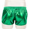 Men's Pants Shiny Metallic Low Rise Elastic Waistban Boxer Shorts Stage Performance Costume