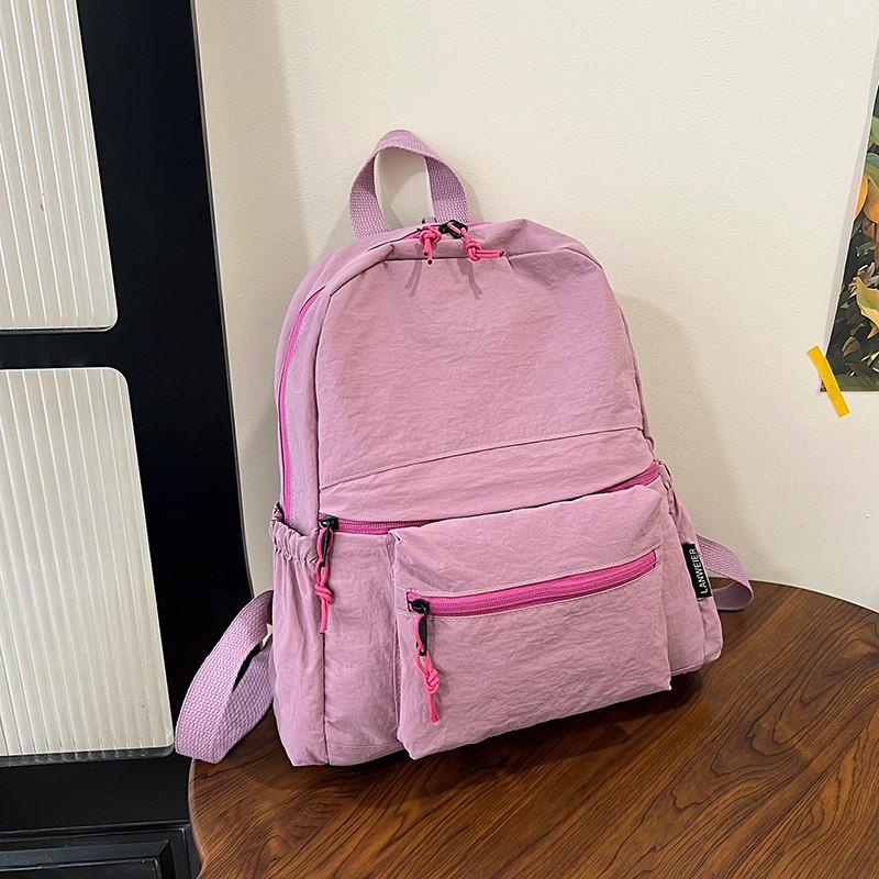 Trendy Fashion Backpack With Polyester Lining And Seam Stitching For Travel And School
