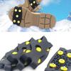 Silicone 5-Tooth Anti-Slip Ice Cleats for Outdoor Rock Climbing, Durable & Easy-to-Wear for Adults & Children.