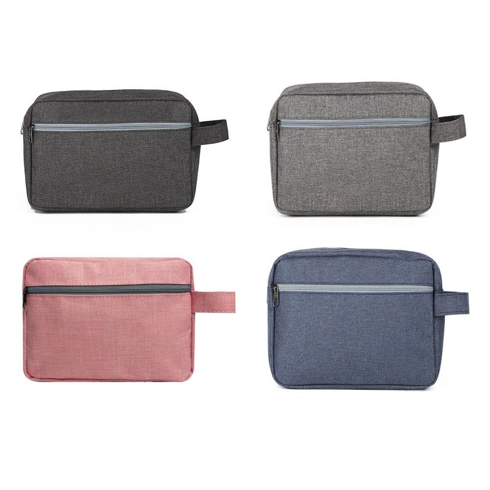 Handle Travel Toiletry Bag Water-resistant Makeup Pouch Simple Cosmetic Storage Bags  Long Travel