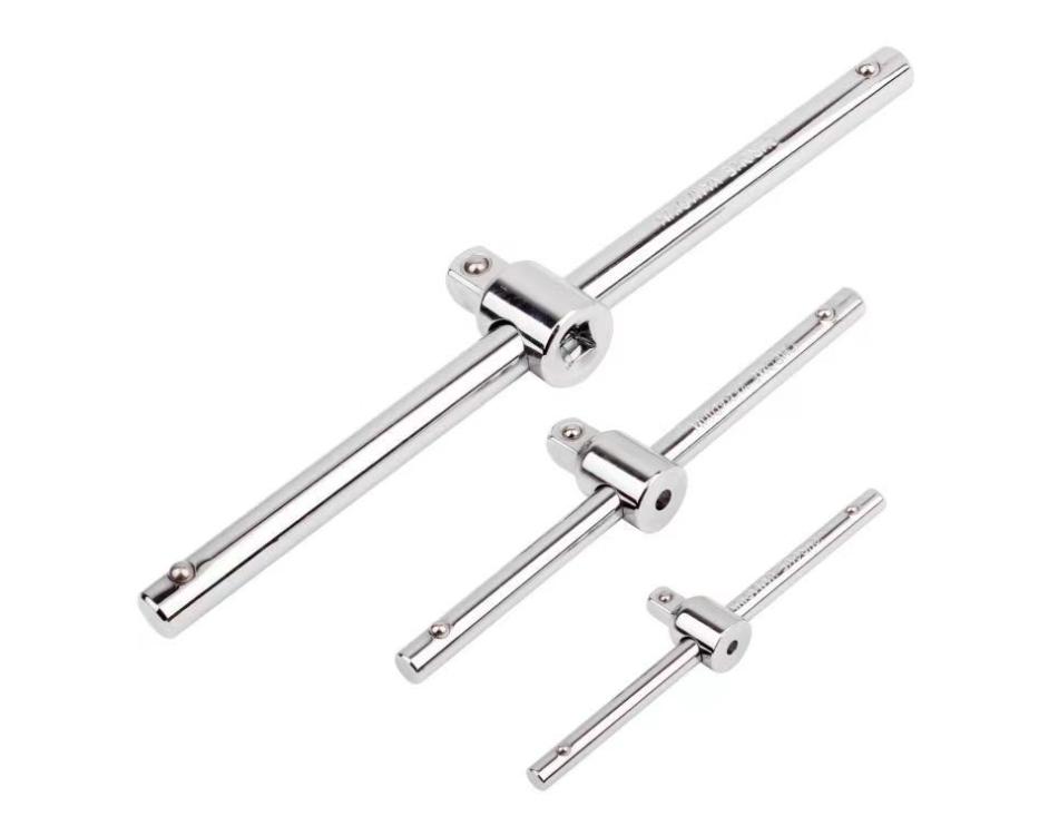 1/4" 3/8" 1/2" Socket Wrench Extension Drive Socket Wrench Extension Sliding T Bar Auto Driver & Car Repair Tools Crv Material