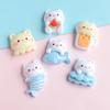 10 шт. Новые Мини Милые 20*20 мм Мультяшные Кошки Серия Плоская Сторона Смола Скрапбукинг DIY Украшения для Бижутерии Ремесла Аксессуары