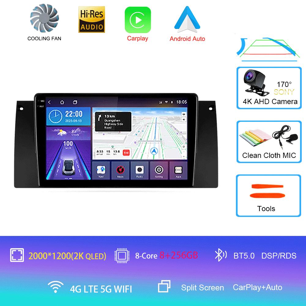 Android Автомагнитола 14 Для BMW X5 E39 E53 1999 - 2006 Мультимедийный Видеоплеер Стерео Навигация GPS Нет 2din 2 дин dvd