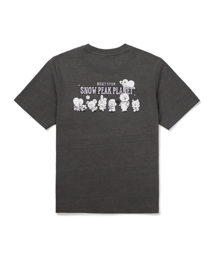 SNOWPEAK APPAREL [Snow Peak I Bt21] Графичная футболка с коротким рукавом (S26Mufts90) Темно-серый