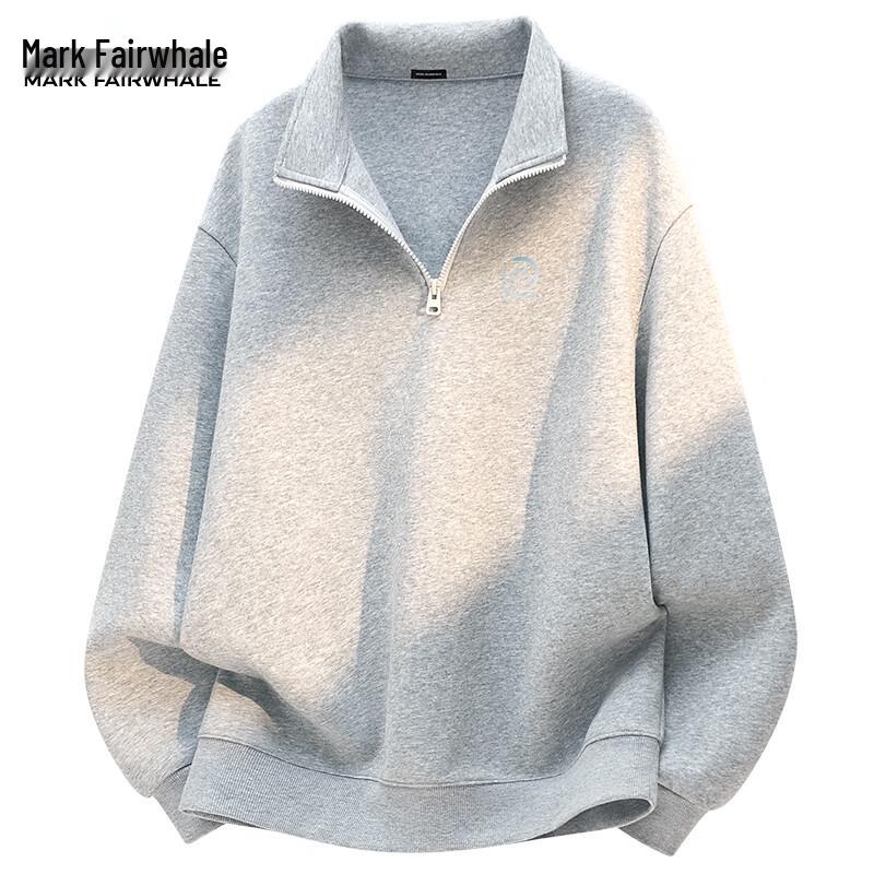 Mark Fairwhale Men's 2025 Fashion Heavyweight Stand Collar Sweatshirt