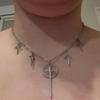 Ожерелье из нержавеющей стали в готическом стиле "Звезда Меча"