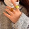 Jewelry Accessories Geometric Open Ring Korean Style Wide Finger Buckle Metal  Ring  Gift