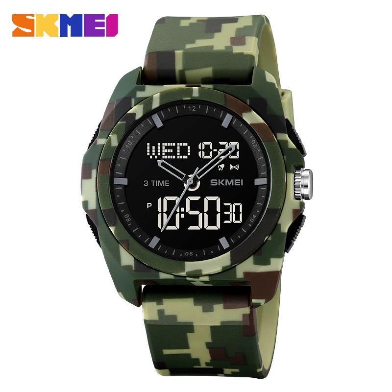 Новые электронные часы Moment America, мужские водонепроницаемые, с двойным дисплеем, многофункциональные, студенческие, спортивные, электронные часы для отдыха на природе