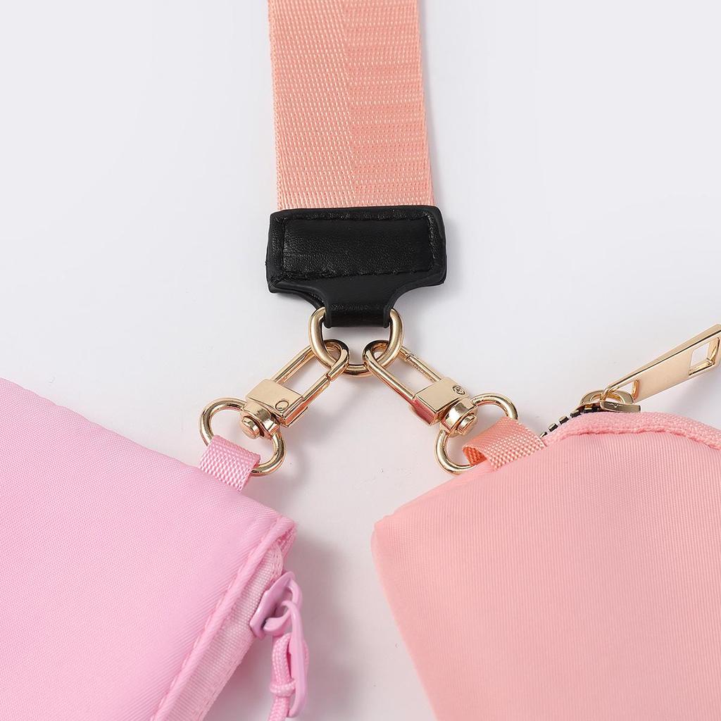 LULU Водонепроницаемый нейлоновый кошелек для монет и браслет-ключница в стиле колор-блок