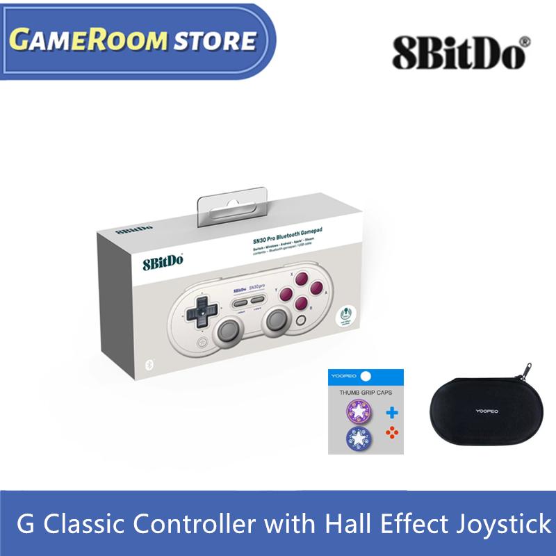 8Bitdo SN30 Pro Bluetooth Gamepad Controller with Hall Effect Joystick for Nintendo Switch MacOS Raspberry Pi Android PC Steam