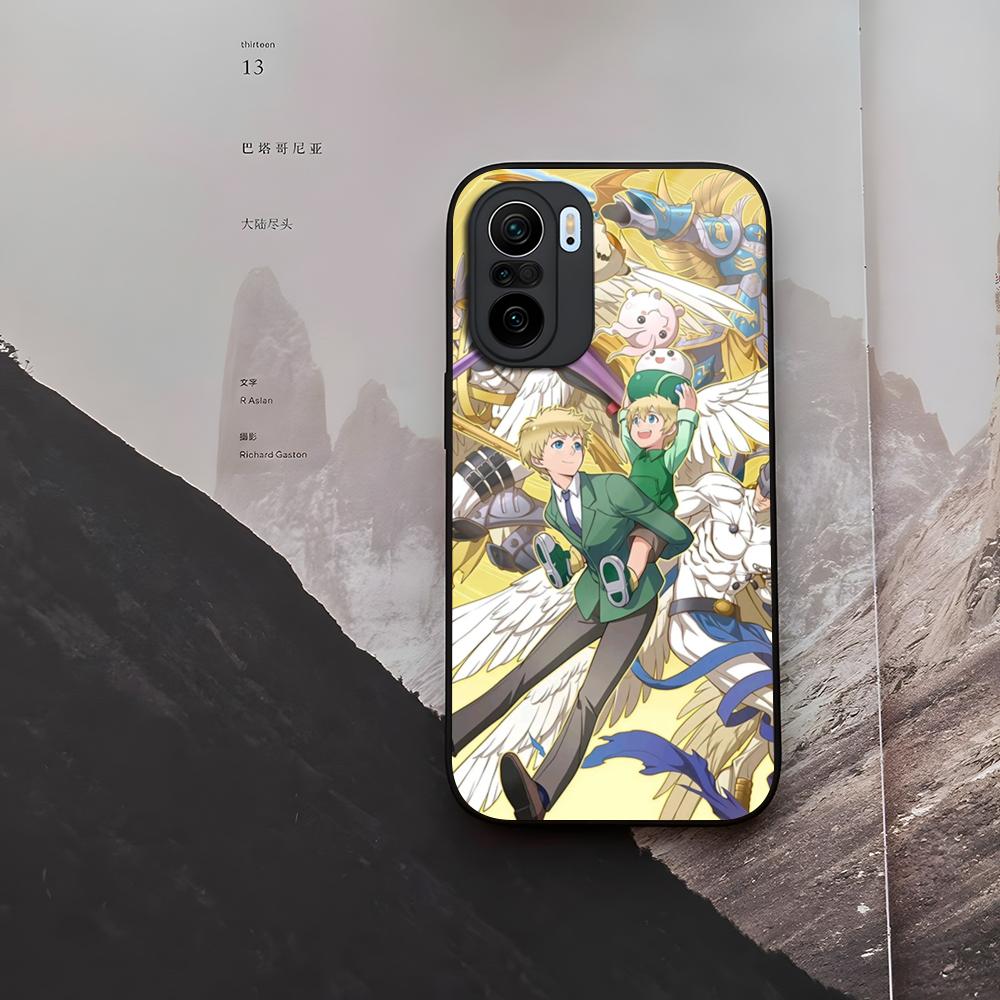 Digimon Anime Phone Case Tempered Glass For Xiaomi 15 14 12 Lite Pro 13 11t Lite POCO M6 M5 X6 X5 X3 F5 F6 Pro Cover