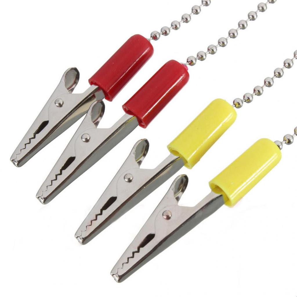 Dental Lab Bib Crocodile Clip Flexible Metal Ball Chain Reusable Napkin Holder