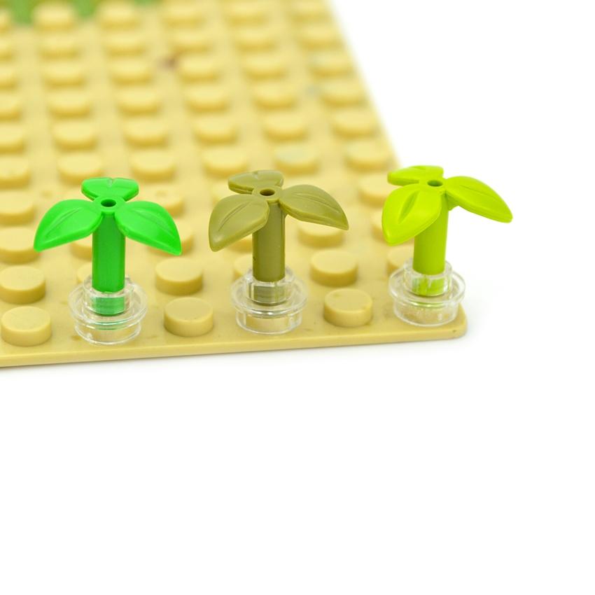 Конструктор DIY Plants Bricks 37695 Листья Моркови Городской Дом Сад Стебель С 3 Листьями Трава Строительные Блоки Аксессуары Детали MOC Игрушки