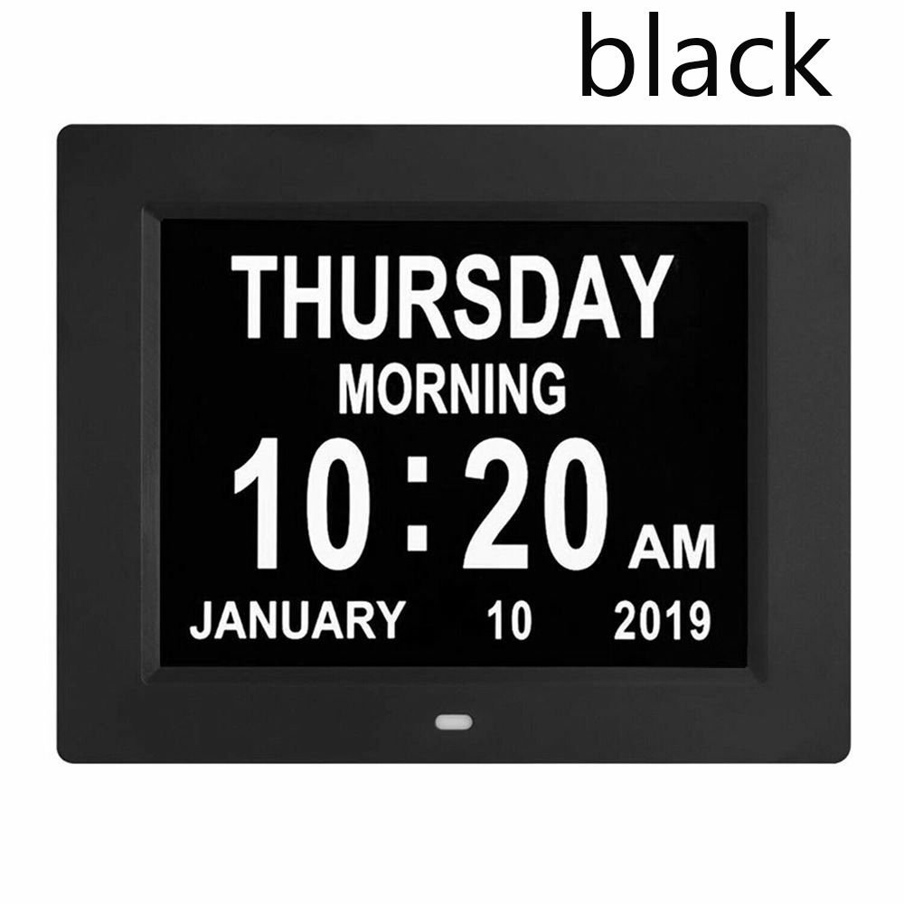 Day Month Year Dashboard Large Time Table Dementia Calendar Digital Clock Home Decor Alarm Clock