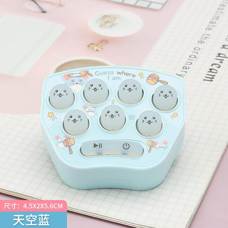 Интерактивная мини-игровая консоль брелок пластиковая игрушка со светодиодной подсветкой портативная и веселая