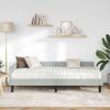 Corner Bed Frame with Mattress Other 2 pcs Light Grey Velvet