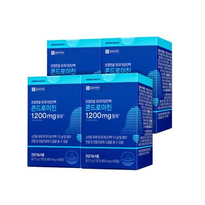 Chong Kun Dang Health Суставной хрящ Мукополисахаридный белок Хондроитин 1200 мг 4 коробки (запас на 4 месяца),Корейская здоровая пища