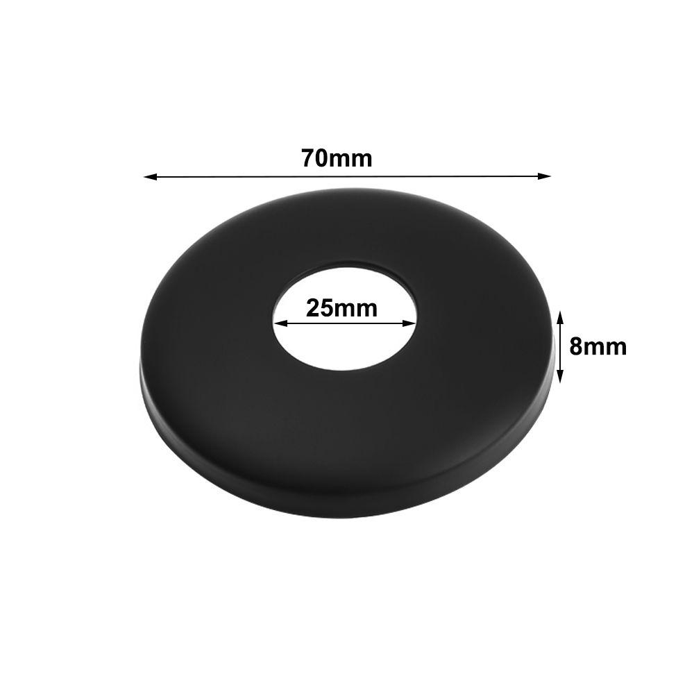 Black Faucet Decorative Cover Chrome Finish Wall Flange Cover New Trim Cover