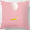 Peach Skin Pillowcase Home Decor  Candy Color Macaron Print Car Sofa Pillow Cushion Cover