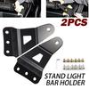 1 Pair Car Upper Bar Mounting Brackets Kits Compatible For Off-road Roof Led Light Strip Bracket
