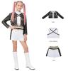 Kids K-pop Rumi Zoey Mira Cosplay Huntrix Costume 3D Print Demon Hunters Mira Stage Costumes Child Halloween Party Clolthes Set