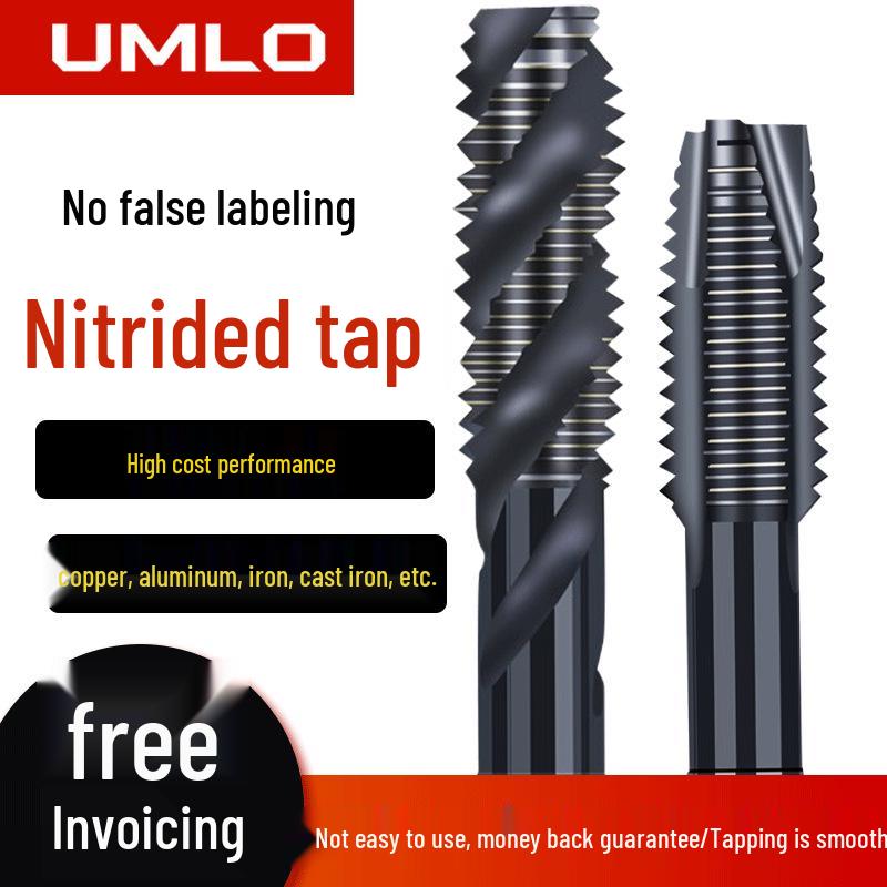 65° Машина для азотирования Спиральный метчик для нержавеющей стали, Размеры M3-M12